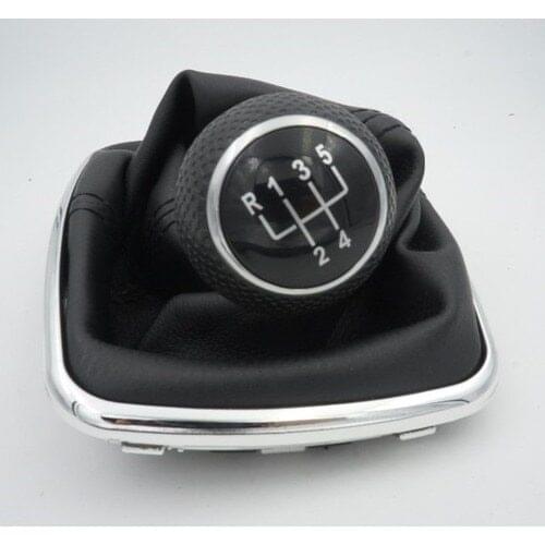 5 Speed Car Gear Shift Knob With Black Cap 23mm With Chrome Frame For V W Golf 4 1998-2006 bora 1 J0711113