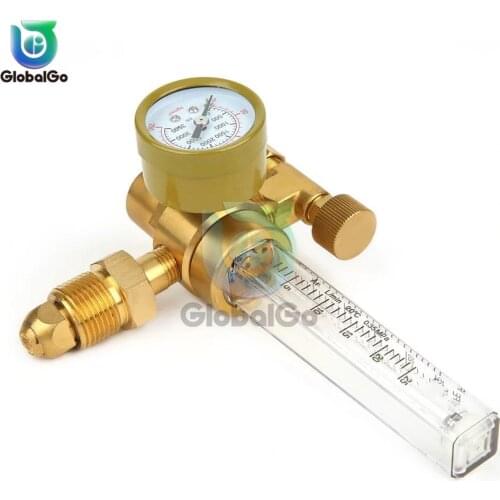 G5/8" 1-25MPa AR191 All bronze Argon Gas Test Tool Argon Pressure Reducing Valve Gas Pressure Gauge Meter