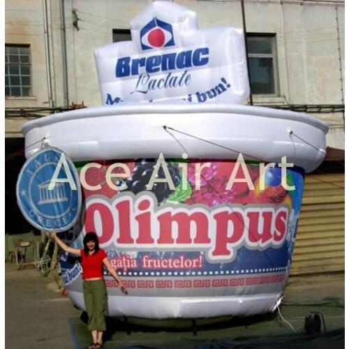 Hot summer sale inflatable ice cream model for advertising with advertising logo