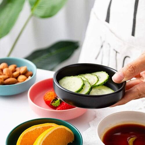 Matte Ceramic Soy Dipping dish,Multipurpose Porcelain Sauce Dish Mini Side Seasoning bowl Sushi Soy Dipping Bowls Simple Style