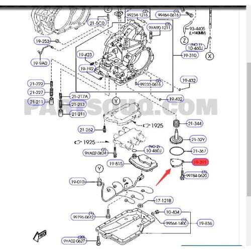 Gearbox ATM for Mazd a 3 OEM：FN01-21-331