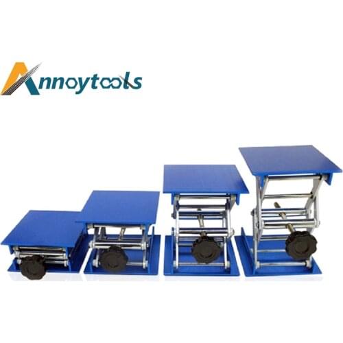 CNC laser engraving machine Focus Adjustable 100*100 Mini aluminum alloy Lifting platform for desktop max adjust height 110mm