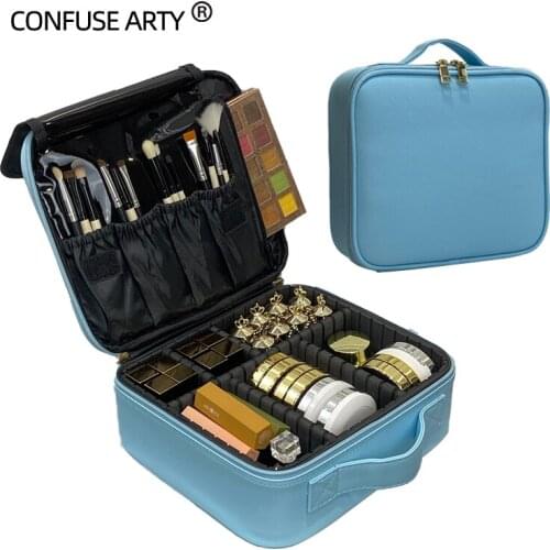 New Clapboard Cosmetic Bag Beauty Salon Tattoos Nail Art Tool Bin Women Makeup Large Capacity Bags