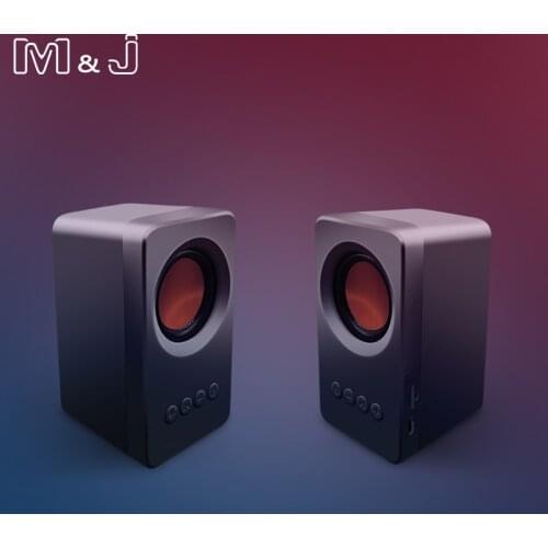 M&J Portable TWS Bluetooth 5.0 Speaker True Stereo Sound Subwoofer Columns USB mp3 TF FM Radio Built-in Mic