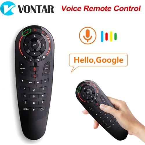 G30 Voice Remote Control G30S Air Mouse 2.4G Wireless Mini Keyboard IR Learning Gyroscope Google Assistant for Android TV Box PC