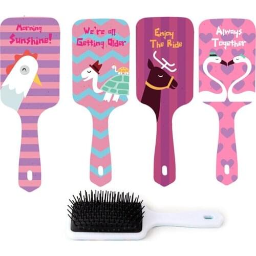 Square Animals Hair Brush Women Beauty Haircare Styling Massage Scalp Airbag Hair Comb Barber Accessories Hot Comb Wholesale