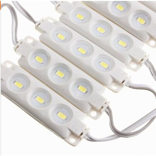 Hight 5630 LED lights DC12V SMD 5630 LED Module 3LED 0.5w/pc Waterproof For Advertising Board Display Window Warm White / White