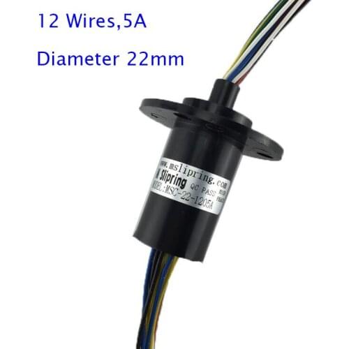 Wind Power Slip Ring 12 Wires 5A Slip Ring For Playground Equipment Spare Parts Diameter 22mm