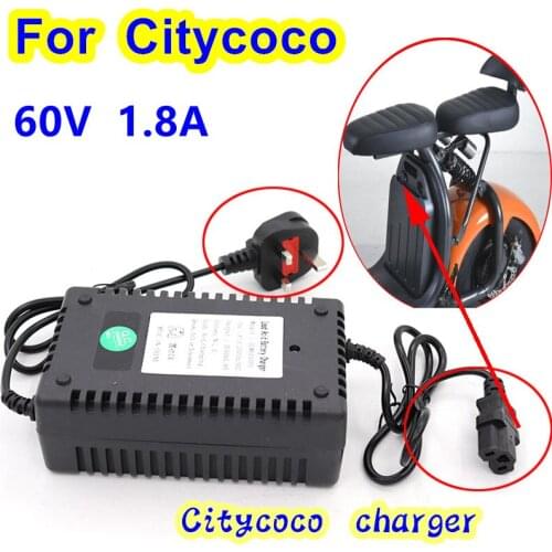 60V 1.8A Lithium Battery Electric Vehicle Charger Is Suitable for 60V Citycoco Electric Scooter Charger