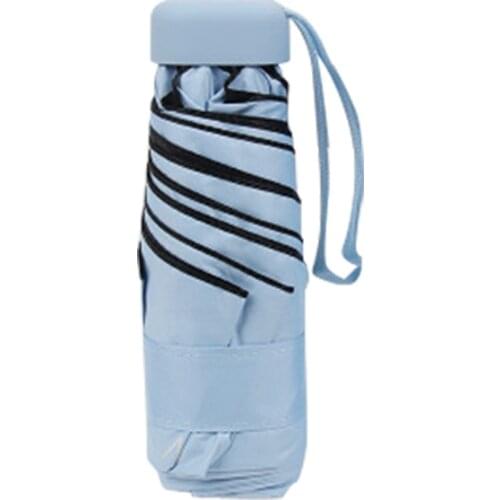 Women Luxury Lightweight Umbrella Black Coating Parasol 5 Fold Sun Rain Umbrella Unisex Travel Protable Pocket Mini Umbrella