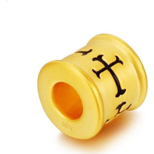 1pcs Pure 24K Yellow Gold Pendant / Lucky bracelet Pendant