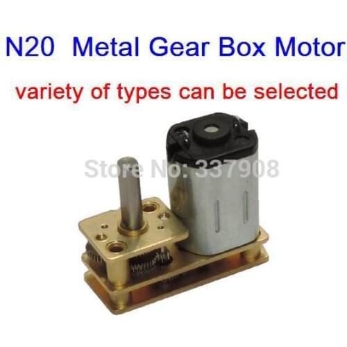 2PCS N20 DC3-12V 5-800RPM Micro gear Motor with Metal Gear Box,Low-speed Motor, Flip-type gear motor special hotel door locks