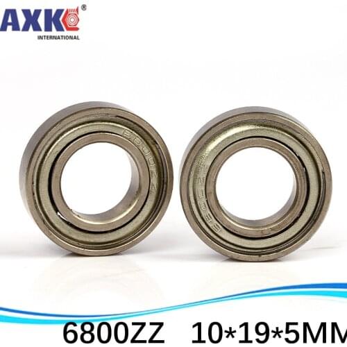 50pcs/lot high quality ABEC-3 Z2V1 thin wall deep groove ball bearing 6800ZZ 6800Z 10*19*5 mm