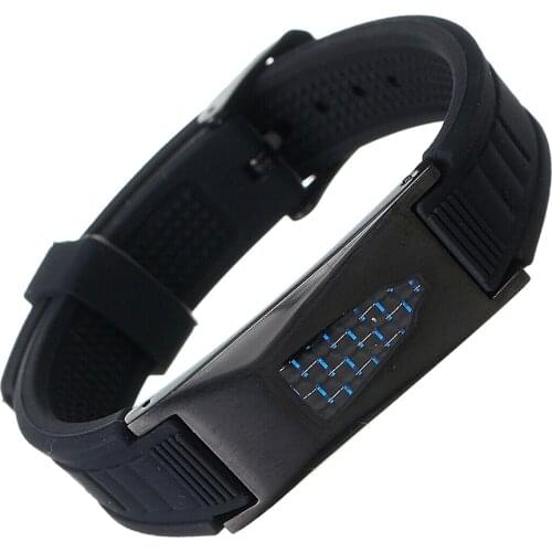 7 in 1 Titanium Magnetic Energy Armband Power Bio Bracelet Health Pain Relief Magnet Health Bracelet Fitness Equipment