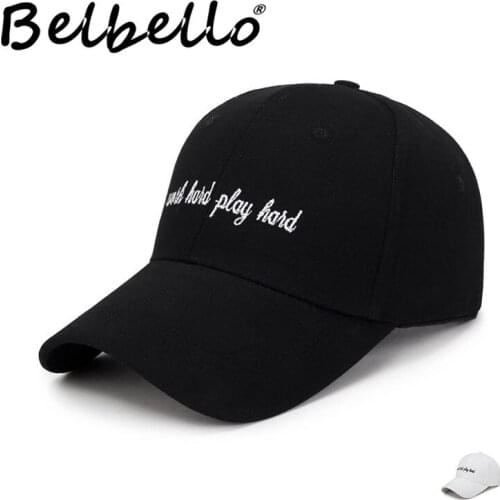 Belbello spring and Autumn new style tidal current alphabet baseball cap womens cotton sunshade cap mens outdoor golf cap