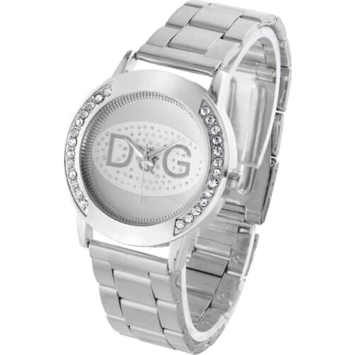 Chasy zhenskiye New Luxury brands DQG Quartz Watch Women Silver Stainless Steel Sports Bear men watch Relogio Feminino Hot Sale