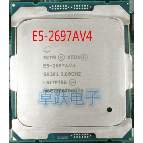 E5-2697AV4 Original Intel Xeon E5 2697AV4 2.60GHZ 16-Core 40MB 145W 12nm E5-2697A V4 LGA2011-3 Processor free shipping