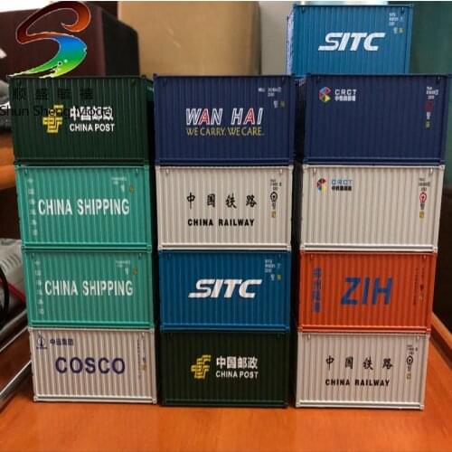 HO Train Garden 1: 87 20 foot container train model accessories HO ratio form model train