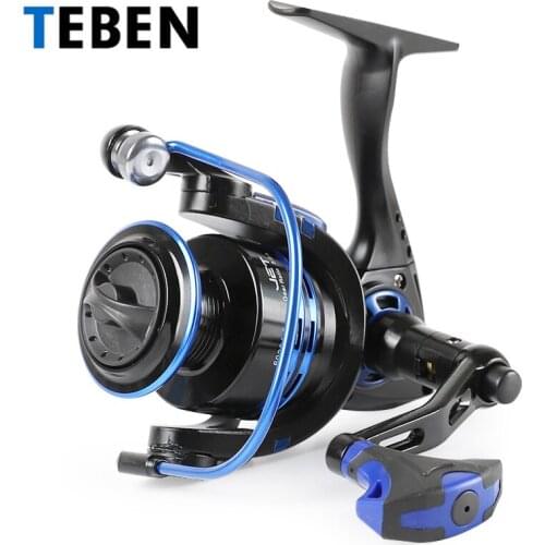 Teben Original JET2000-6000 Spinning Fishing Reel 18kg Drag 7+1BB 5.2:1 Carp Fishing Reel Metal Fold EVA Handle CNC spool