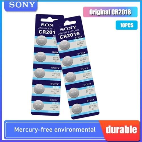 10PCS Brand New SONY CR2016 Button Cell Battery 3V Lithium Batteries CR 2016 for Watch Remote Toy Computer Calculator Control