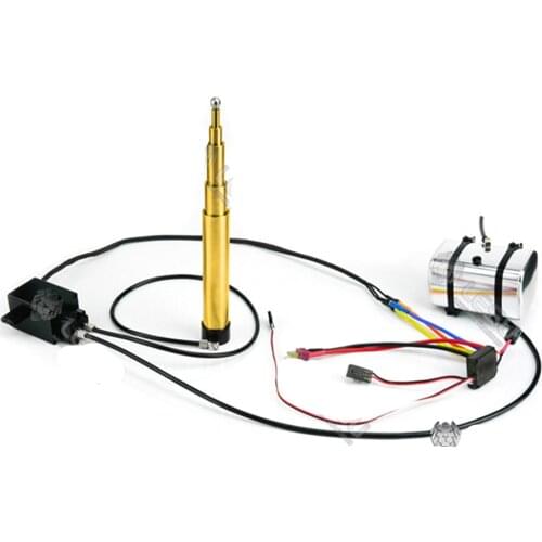 Metal Bucket Tipping Hydraulic Lift Sets For 1:14 Scale Rc Truck Dump Truck Toys Model Semi-trailer Cylinder Oil Fuel Pump ESC