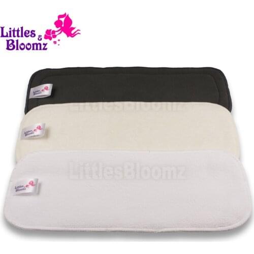 [Littles&Bloomz] 2 Pcs insert Reusable Washable microfibre bamboo charcoal Inserts Boosters Liners For Cloth Nappy Diaper Cover
