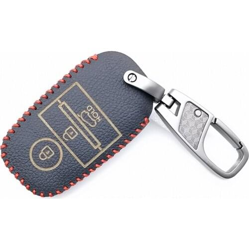 Soft Texture 100% Leather Key Bag Protector Car Key Cover Case Shell For Kia Rio Sportage 2014 Ceed Sorato Cerato K2 k3 K4 K5