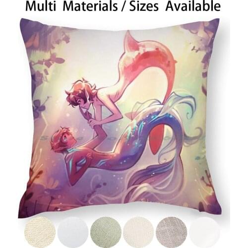 Boop Pillow Case Throw Pillow Cover Cotton Linen Flax Keith Klance Mermaid Voltron Sea Fantasy Creative Trending Vintage Gift