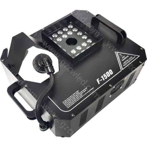 New 1500W LED Fog Machine 24X9W RGB 3in1 LED Lamps Smoke Machine Professional Fogger Stage DJ Party Equipment