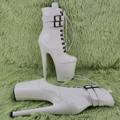 Leecabe 20CM/8inches High Heel platform Pole Dance boot fastion shoes