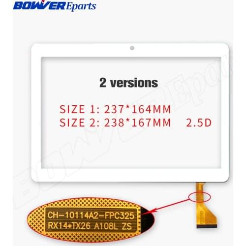 For 10.1'' inch CH-10114A2-FPC325 TABLET DH-10114A2-FPC325 A108L MJK-0725-FPC Capacitive touch screen panel Digitizer Sensor
