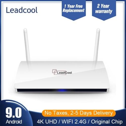 Leadcool TV Box Android 9.0 2020 Amlogic S905W Quad-Core Full HD 1080P 2.4G Wifi 4K Media Player Smart TV Set Top BOX Leadcool