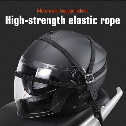 Universal Motorcycle Luggage Strap Motorcycle Helmet Gears Fixed Elastic Buckle Rope High-Strength Luggage Net 60cm