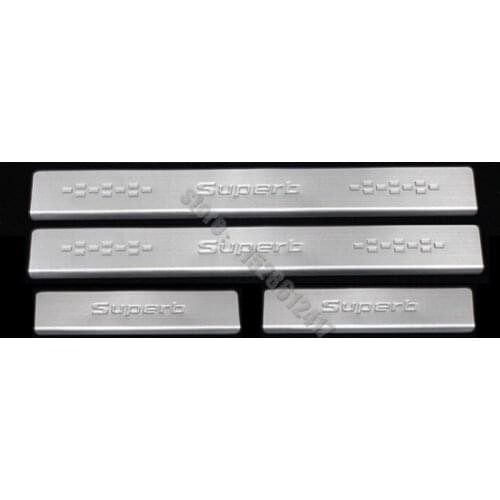 High quality stainless steel Scuff Plate/Door Sill for 2016 2017 2018 2019 Skoda Superb Car styling