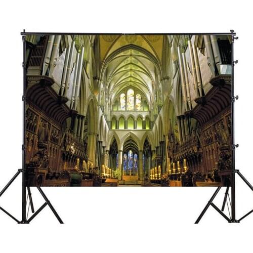 WHISM 3X5 Feet Non-woven base acrylic printing home decoration painting church wedding theme photography background cloth