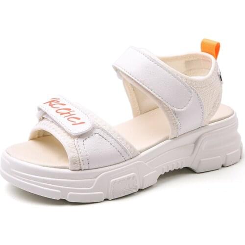 Women Sandals Female sandalia feminina Summer Sweet Ladies Platform Sandals Split Leather Women Shoes Heel High 5CM Shoes