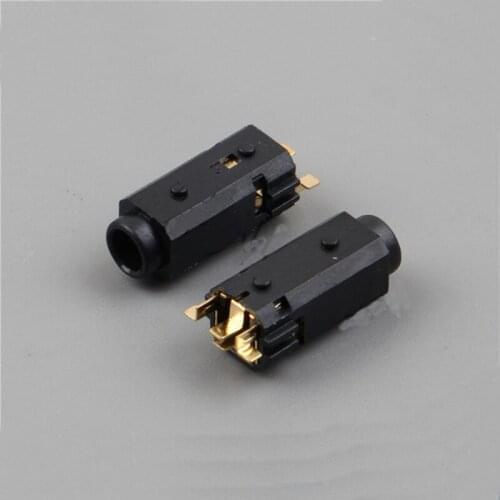 PJ-384 gold-plated 3.5 headphone jack 4 foot patch 4 fixed foot 3.5MM socket female socket power socket