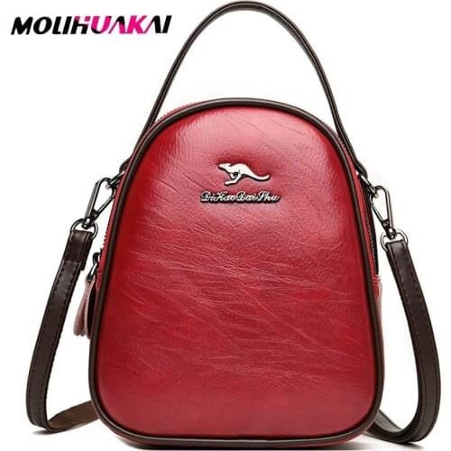 Star Fashion! Ladies Leather Backpack School Bag 2020 Style Girl Backpack Casual Style New Fashion