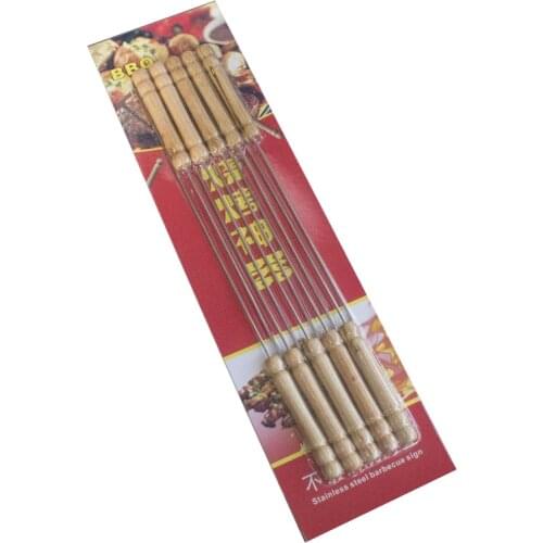 BBQ baked incense 10PCS stainless steel bushings (30CM) outdoor barbecue grill accessories baked paste string