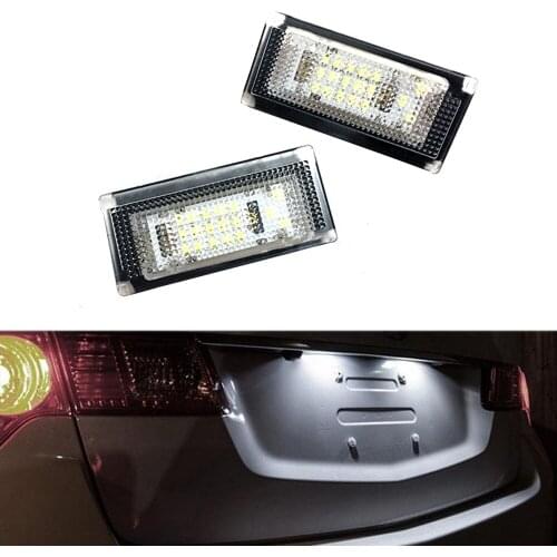 12V Car LED Number License Plate Light 2W 6000K Signal Lamp For BMW Mini R50 One/Cooper R52 Cabrio R53 Cooper S