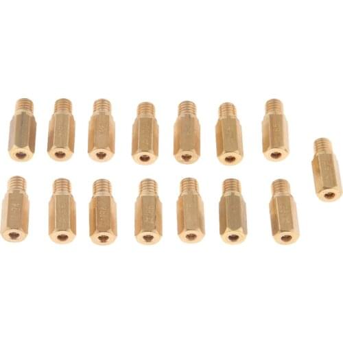 15 size Carburetor Repair Kit Main Jet Injector Nozzles Set for PWK 176 178 180 182 184 185 186 188 190 192 194 195 196 198 200