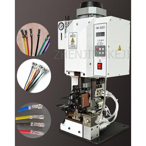 220V Continuous Stripping Terminal Machine Processing Sheathed Multi-Core Wire Audio Line Semi-automatic Operation Equipment