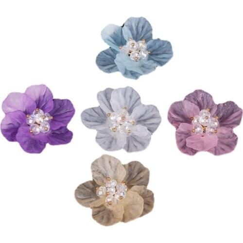 Acrylic Camellia Handmade DIY Hairpin Material Production Antiquity Hair Clasp Hairpin Hair Accessory jewlery making supplies