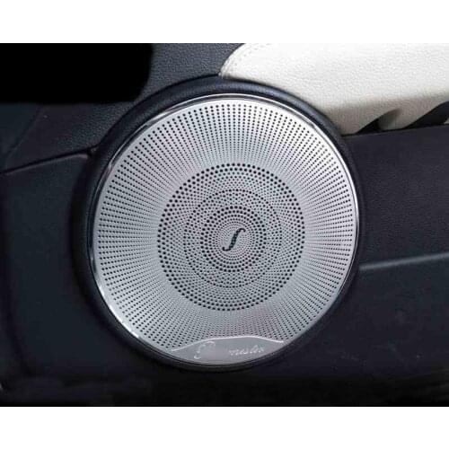 Accessories For Mercedes Benz C class w204 c180 c200 Car Interior Door Audio Speaker Loudspeaker Trim Cover Stiker Car-Styling