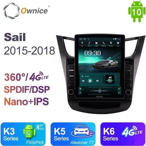 Ownice DSP Android 10.0 Car DVD Player For Chevrolet Sail 2015 - 2018 Auto Multimedia Video Audio GPS Navi Player Wifi 4G LTE