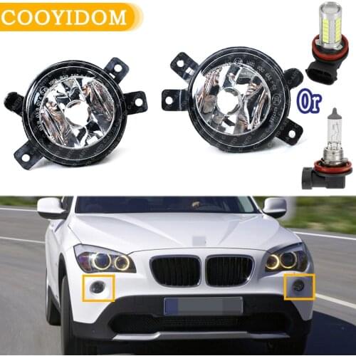 Car Front With LED Bulb / Halogen bulb Fog Light Fog Lamp Lights For BMW X1 E84 2009 2010 2011 2012 2013 2014 2015 car-styling