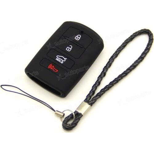 Black Silicone Case Cover Fit For Kia K9 13-2016 Cadenza K7 Remote Smart Key K4ZBNBK SY5KHFNA04 8325A-KHFNA433 95440-3R600