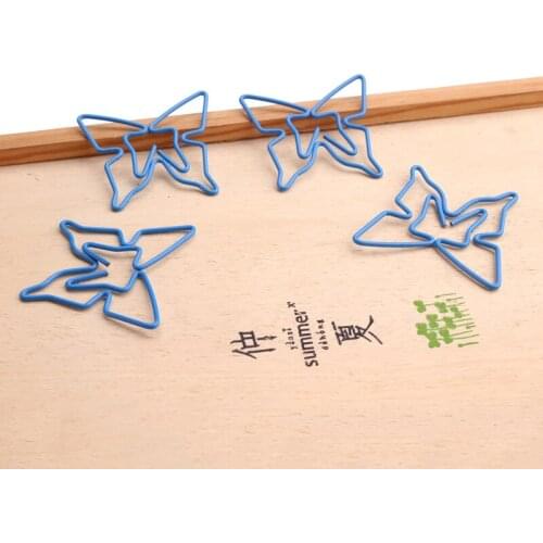 Colorful Butterfly Paper Clip Shape Pin Paper Clip Office Supplies Wholesale Paper Clips Decorative Clipes De Papel Clip Metal