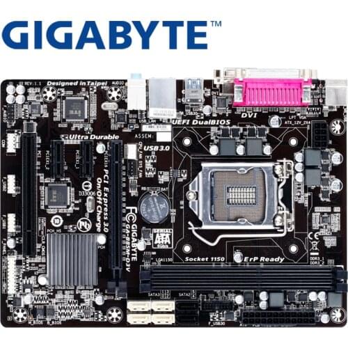 GIGABYTE GA-B85M-D3V Desktop Motherboard B85 Socket LGA 1150 i3 i5 i7 DDR3 16G Micro-ATX UEFI BIOS Original Used Mainboard