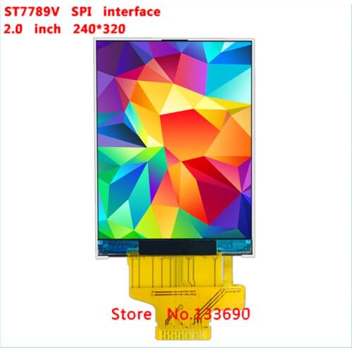 IPS 2.0 inch 12PIN HD TFT LCD Welding full view Screen ST7789V Drive IC 240(RGB)*320 MCU 51 STM32 Interface